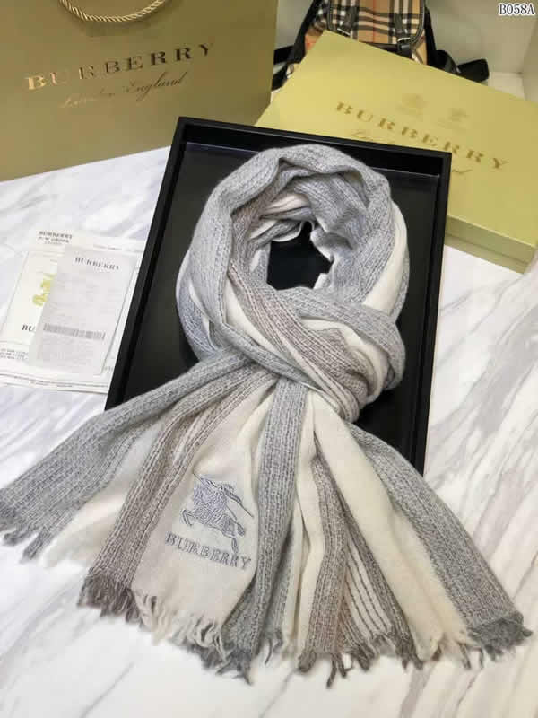 Women Scarves Autumn Winter New Female Wool Scarf Fake Burberry Scarves 04